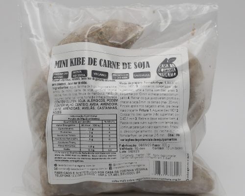 Carne de soja-mini kibe vegano-minis salgados veganos-10-frente-Casa da Coxinha Vegana