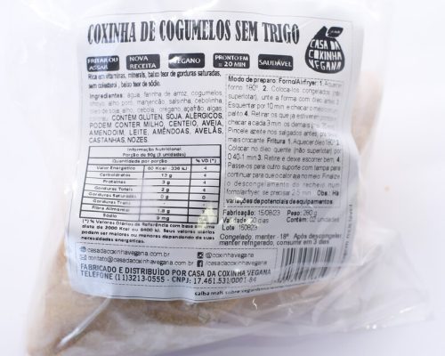 Cogumelos Sem Trigo coxinha lanche 2-frente-Salgados Veganos-Casa da Coxinha Vegana